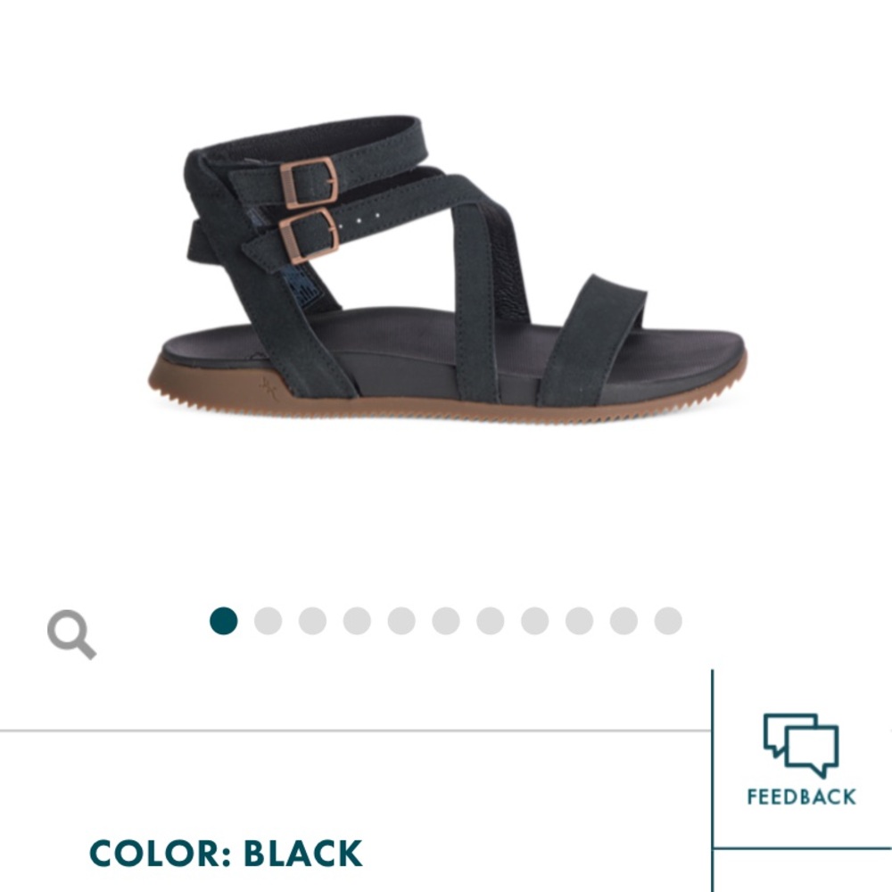 BRAND NEW Chaco Rose Sandal in Black sz 8